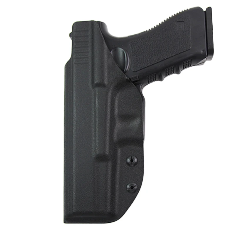 BLACK Тактический IWB KYDEX кобура для пистолета Glock 17 22 26 31 чехол для страйкбола внутри скрытый чехол для пистолета Охотничьи аксессуары - Цвет: BLACK