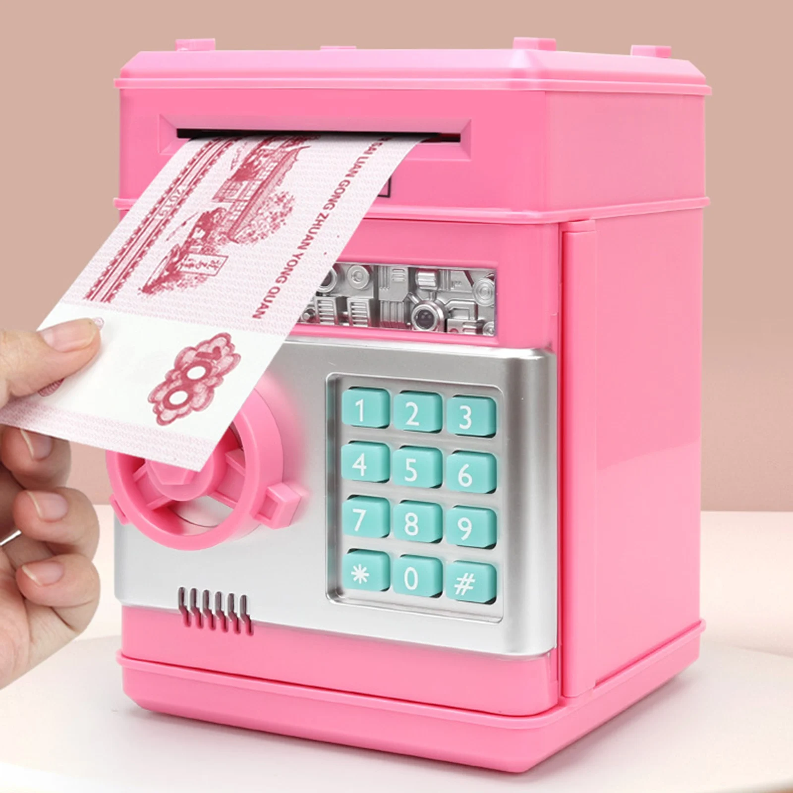 

Electronic Password Money Box Code Key Lock Piggy Bank Automatic Coins Cash Saving Money Box Counter Mini Safe Box Child Gift