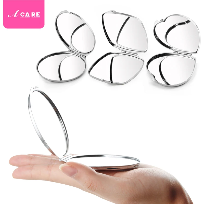 Зеркала для макияжа Acare Портативное двухстороннее складное зеркало из