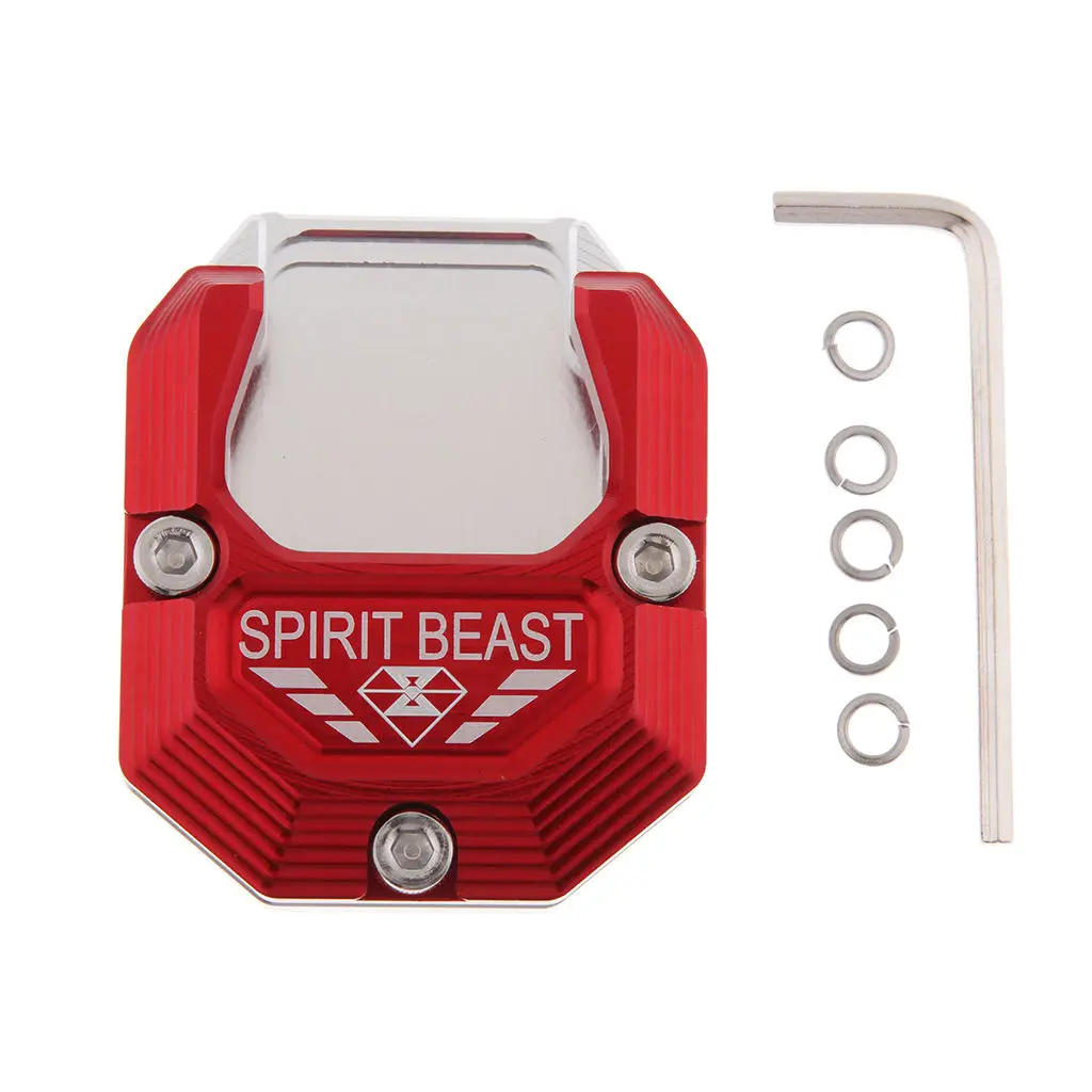 

dolity 3 Color CNC Side Stand Kickstand Enlarge Plate Pad for CF Moto 150NK Red Silver Black