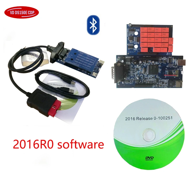 2020 Новое поступление для delphis vd ds150e cdp 2016.R0 с bluetooth obd сканер Авто инструменту
