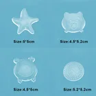 Амортизатор дверной ручки, защитные прозрачные бамперы для стен, в форме морской звезды, защитные чехлы из искусственной кожи для защиты стен