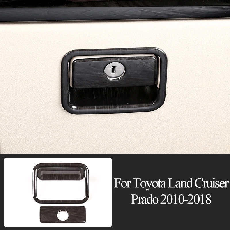

Черное дерево для Toyota Land Cruiser Prado FJ150 150 2010-2019, черное дерево, украшение салона автомобиля, отделка, Аксессуары рамы