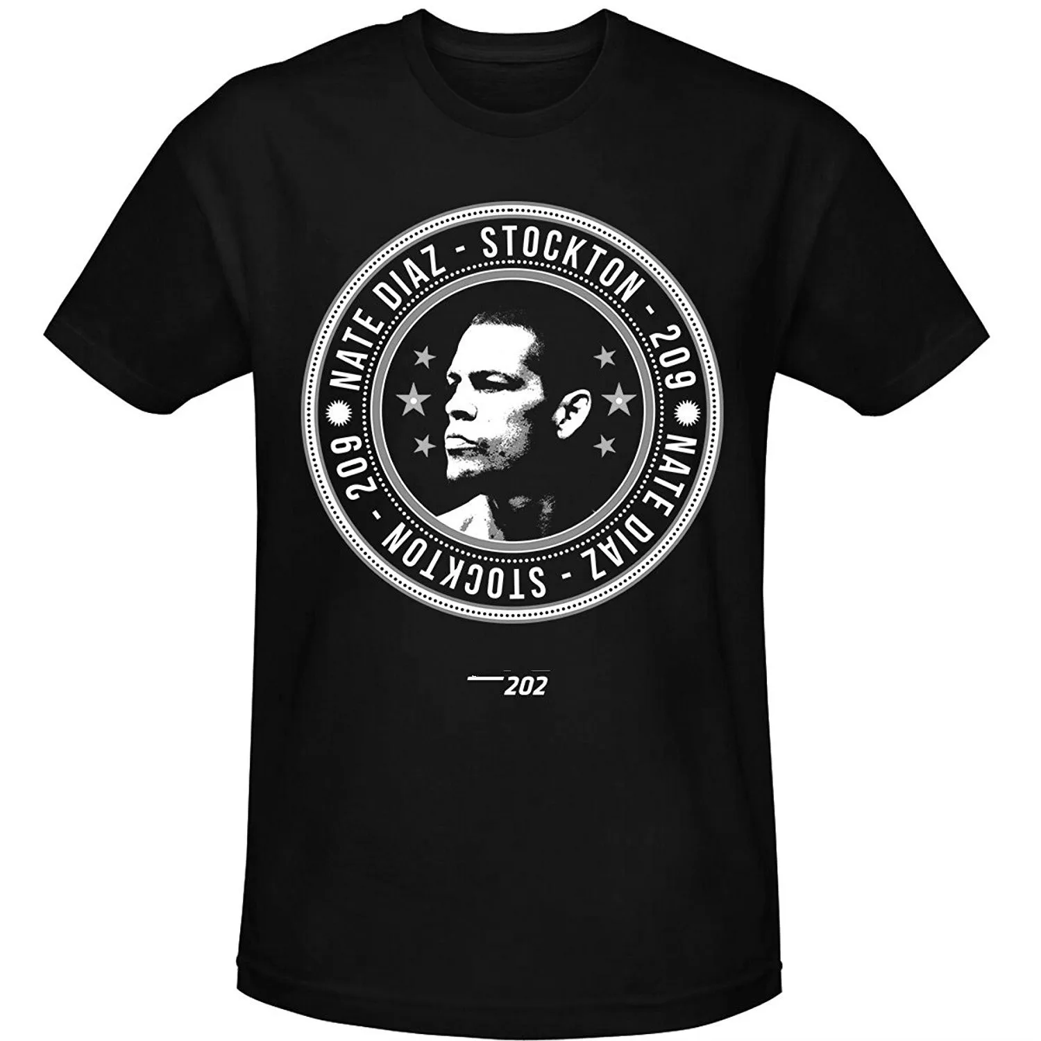 

Men's Fashion Cool T-shirt Stockton 202 Repeat Black T-Shirt men casual t-shirt Customized Best
