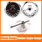 Судовой индикатор угла руля, 85 мм, с датчиком угла руля, диапазон 40  40, диапазон 0-190 Ом, водонепроницаемая красная подсветка, 9-32 В