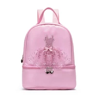 girls cute ballet dance girl backpack princess school bag kids school bookbag sports backpacks cute embroidered bag for dance