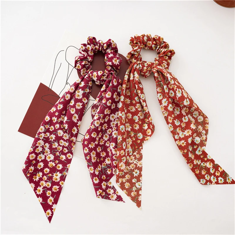 

Cute print elastic hair bands headband band scrunchie accessories opaska do wlosow bandeau korean decoration accesorios tiara