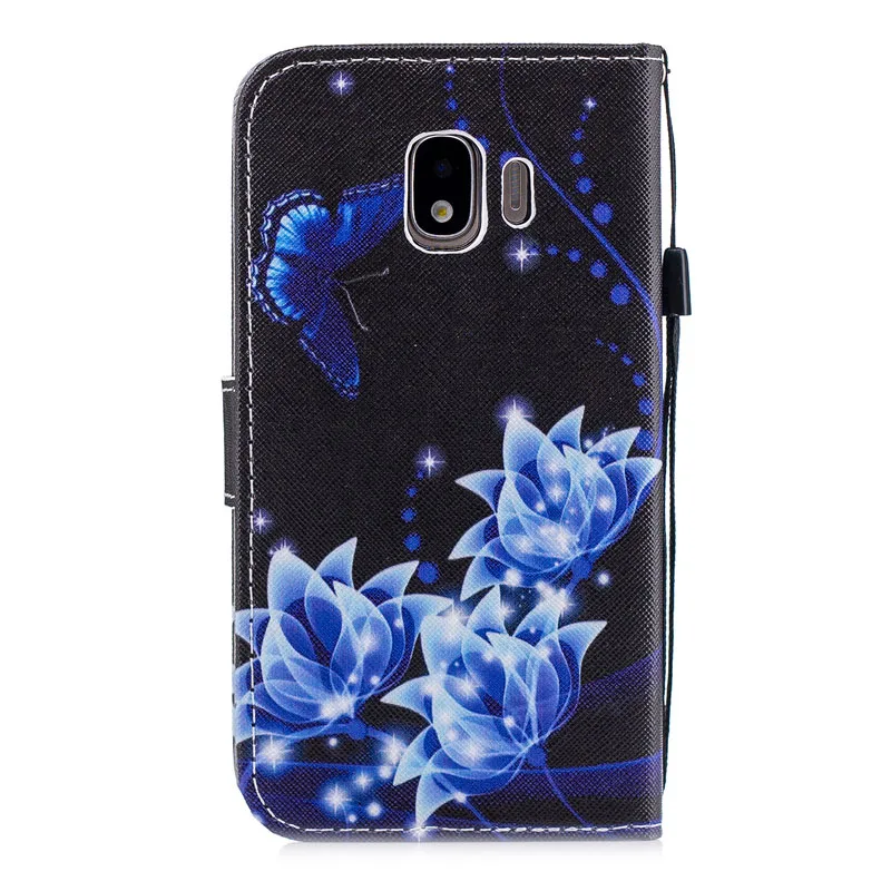 Модный кожаный чехол книжка с подставкой и отделением для карт Samsung Galaxy J2 Core J2Core 5 0