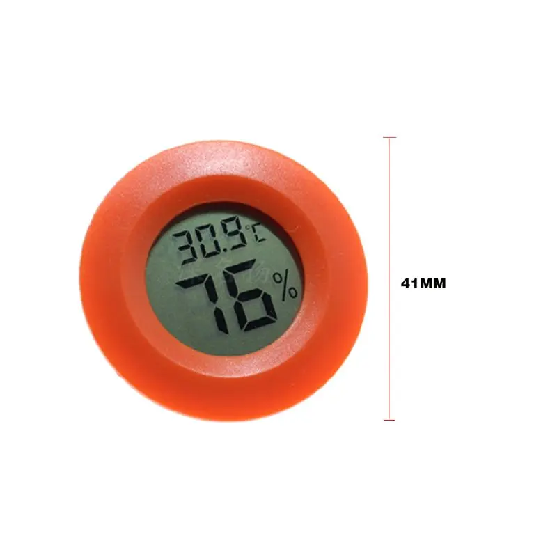 

Compact Round Electronic Thermometer And Hygrometer Reptile Acrylic Box Climbing Box Thermometer Experimental Supplies