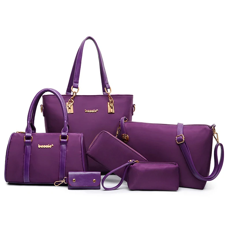 

4 Pcs/Set PU Leather Women Handbags Women Envelope Messenger OL Ladies Composite Bag Shoulder Crossbody Bag Wallet Bolso Mujer