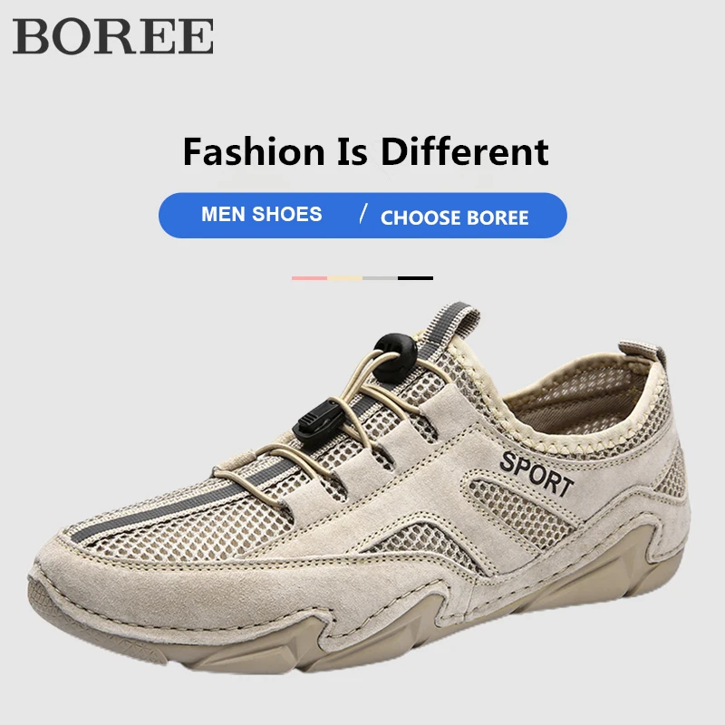 

Men Sneakers Spring Fashion Leather Shoes High Quality Men Loafers Soft Bottom Anti-slip Driving Shoes Mens Breathable Footwear