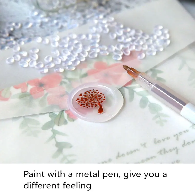 Резиновые частицы прозрачные огненные краски воск янтарные Золотое уплотнение