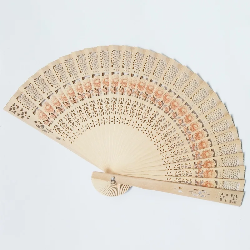 20/23CM Wooden Home Decoration Hand Fan Wedding Supplies Give Gifts Sandalwood Handmade Folding | Дом и сад