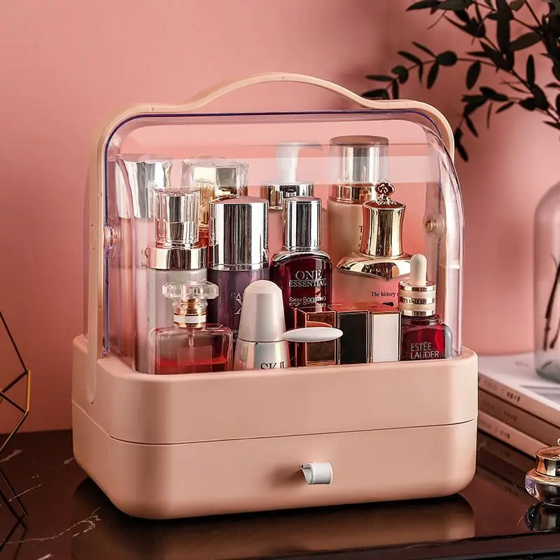 

Cosmetic Box With Built-in Drawers With Lids Two-way Opening Anti Dust Waterproof Large Capacity Tidy Your Desk Home Storage Box