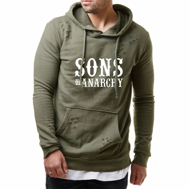 SOA Sons of anarchy the child SONS Men Hoodies Male Fashion Casual Sweatshirt Print pullover Slim Fit High Quality Tops E | Автомобили и