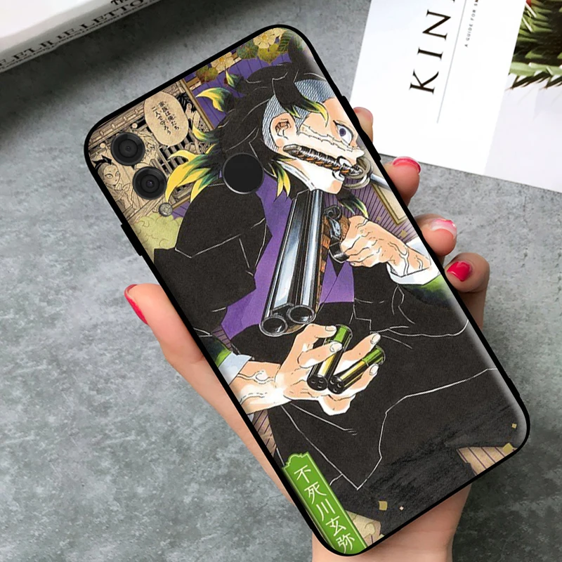 

Phone Case For Huawei Honor 7X 8X 8C For Honor 7X 8X 8C Demon Slayer Funda Cases Coque Back Cover Carcasa