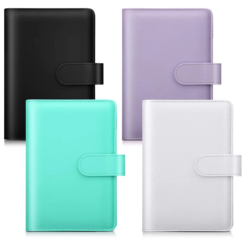 

Обложка для блокнота A6 из искусственной кожи, многоразовая, с 6 отверстиями, 4 шт.