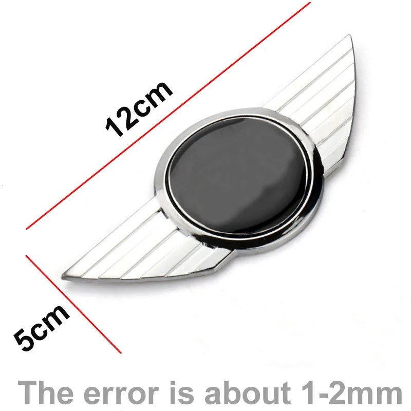 1 шт. 12 см * 5 (4 см) металлическая 3D искусственная Автомобильная Передняя головка