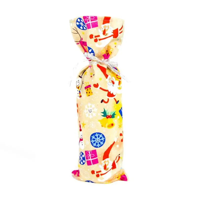 Рождественская бутылка вина ткань покрытие полиэстер хлопок бархат несколько