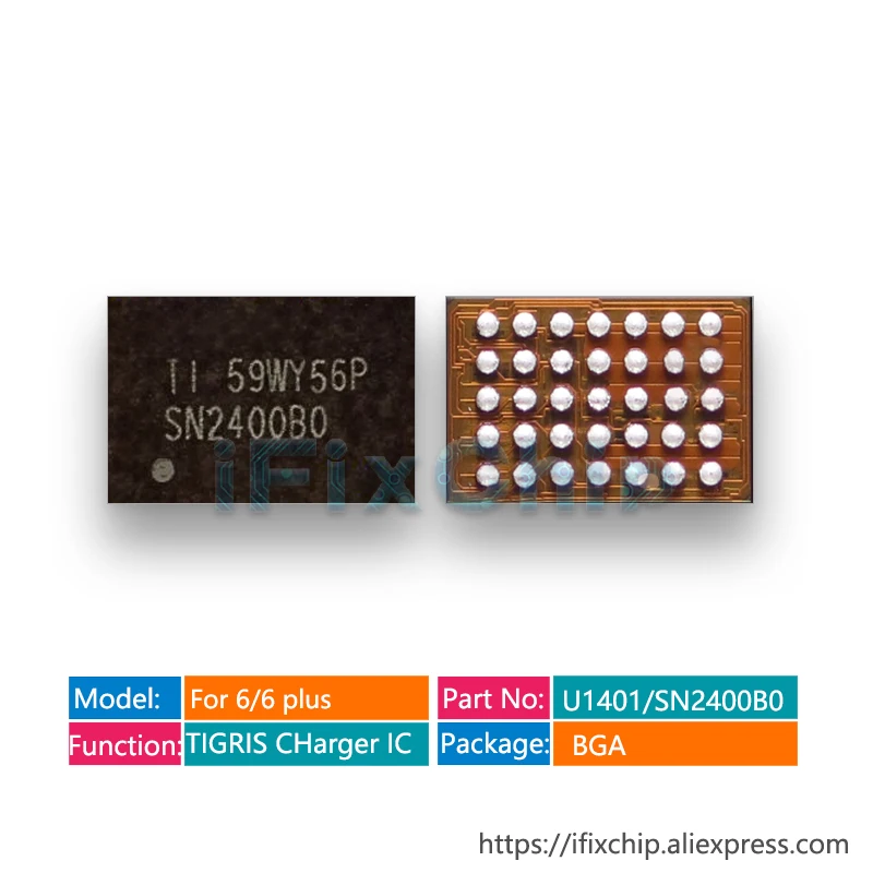 10 шт./лот SN2400B0 для iphone 6/6 plus Зарядка ic SN2400 SN2400BO 35pins USB контроль TIGRIS зарядное