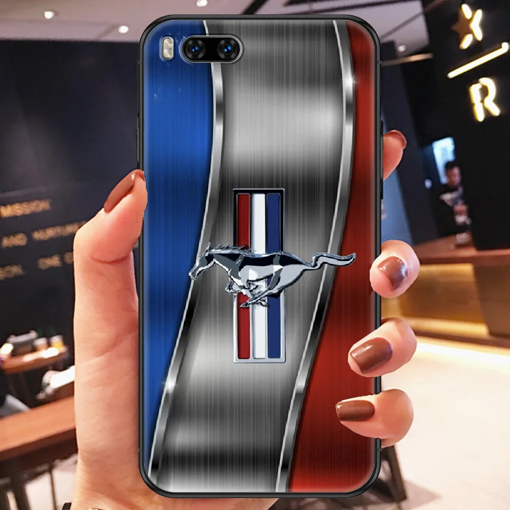 

Mustang Shelby Sports Car Logo Phone case For Xiaomi Mi Max Note 3 A2 A3 8 9 9T 10 Lite Pro Ultra black soft Etui trend back 3D