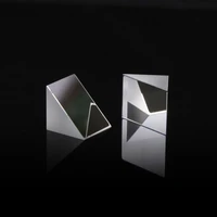 right angle prism 40x40x40mm optical glass spectrometer prisms aluminized reflective surface for students physics experiment
