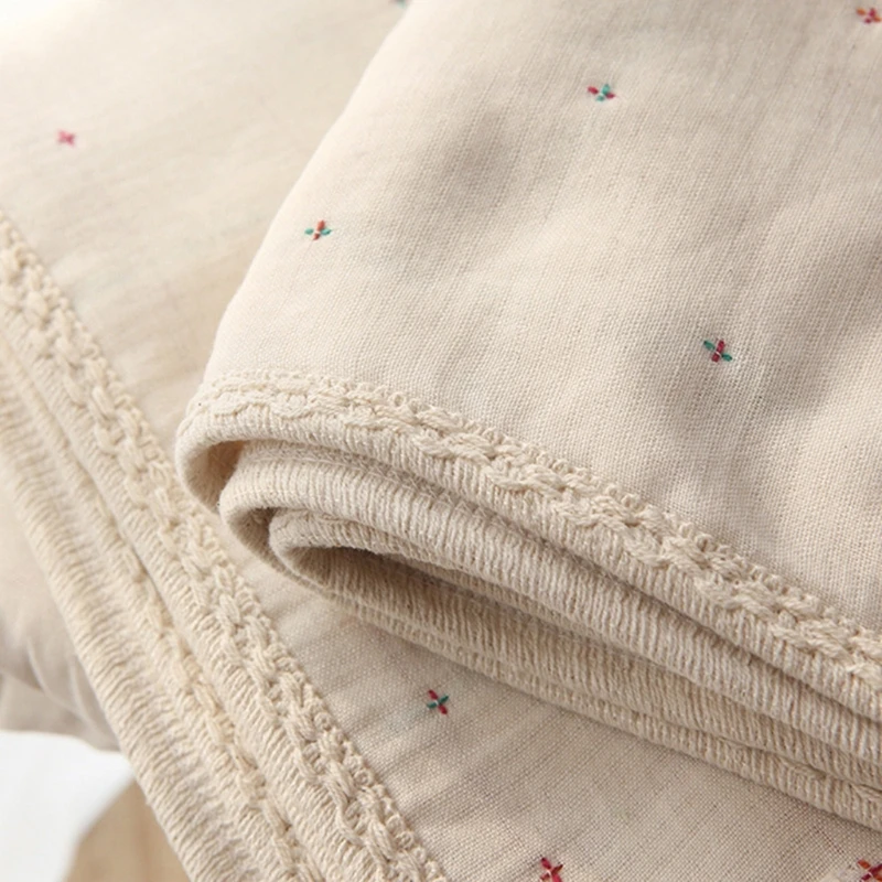 

Newborn Swaddling Blankets 6 Layers Muslin Organic Baby Blanket Swaddle Wrap Soft Toddler Stroller Bedding Blankets 40JC