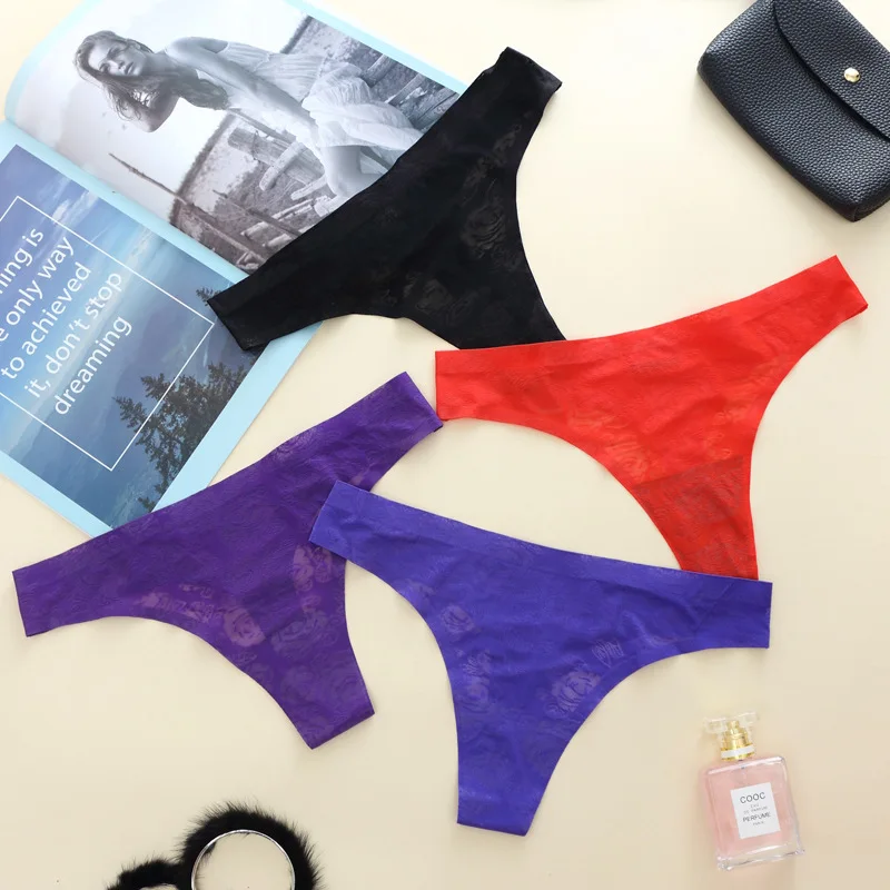 Новинка женское нижнее белье сексуальные низкая талия жаккард без следа