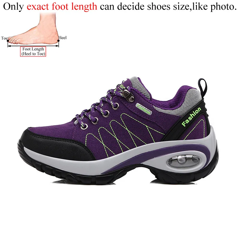 Thin Purple 2 Женская уличная походная обувь для альпинизма, Трекинговые женские водонепроницаемые кожаные спортивные кроссовки, zapatillas mujer - Цвет: Thin Purple 2
