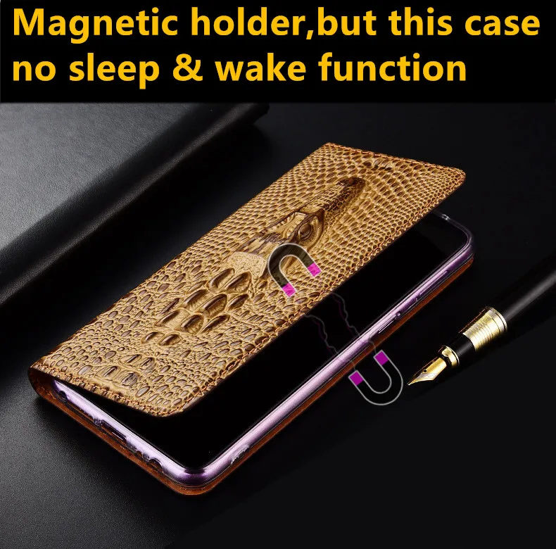 

Crocodile genuine leather magnetic phone case for Asus ZenFone 4 Max ZC554KL/Asus ZenFone 4 Max ZC520KL phone bag card holder