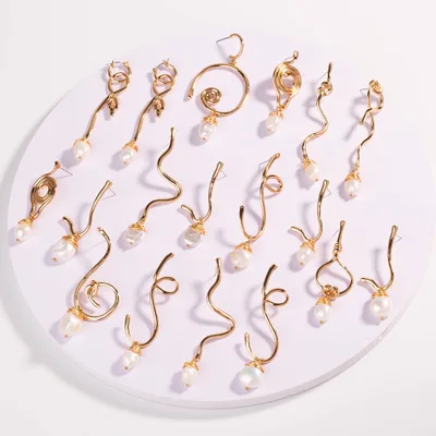 

Fashion freshwater pearl earrings simple pearl earrings for women