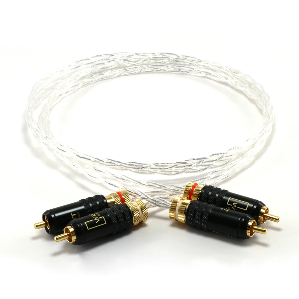 Переходник RCA/RCA посеребренный Hi-Fi аудио для CD/AMP | Электроника
