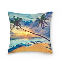 landscape pattern decorative cushions pillowcase polyester cushion cover throw pillow sofa decoration pillowcover