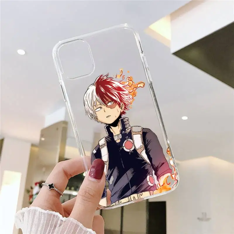 

My Hero Academia anime Phone Cases Transparent soft For iphone 5 5s 5c se 6 6s 7 8 11 12 plus mini x xs xr pro max