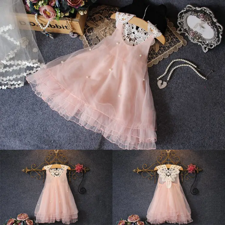 Flower Girls Princess Dress Kids Baby Party Pageant Lace Tulle Tutu Dresses | Детская одежда и обувь