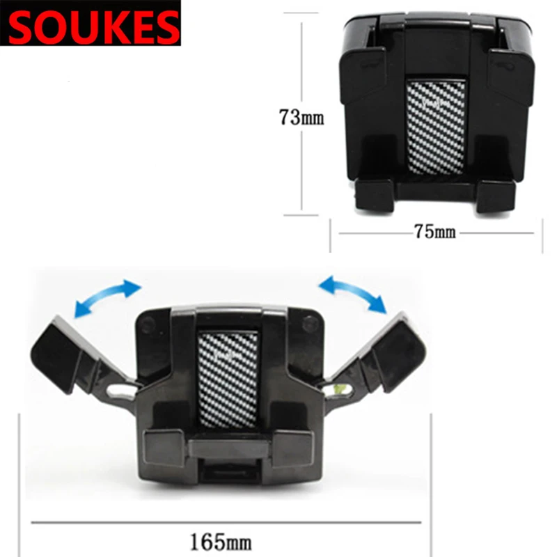 5D углеродный Автомобильный держатель для телефона с воздушным выходом кронштейн