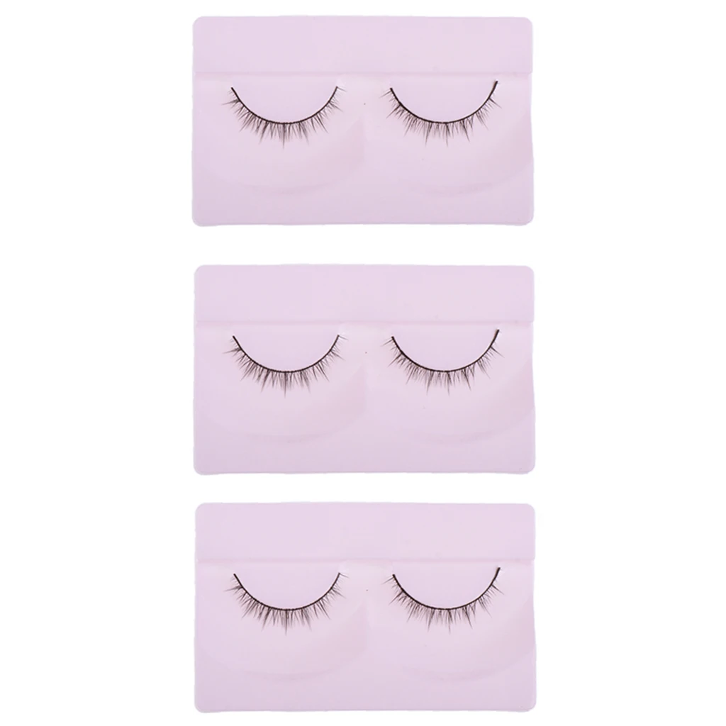 

3 Pairs 1/4 BJD Doll Eyelashes, 3cm Length, Doll DIY Custom Use