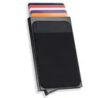 Мужской деловой алюминиевый кошелек с идентификацией по внутренней идентификации, блокирующий RFID, тонкий металлический кошелек, кошелек для монет, чехол для карт, кошелек для кредитных карт, rfid кошелек