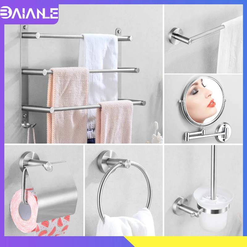 Вешалка для полотенец подвесной держатель из нержавеющей стали набор 3 слоя с