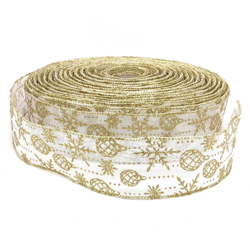 Рождественские снежинки шар печать ленты DIY упаковка вечерние ремесло дерево