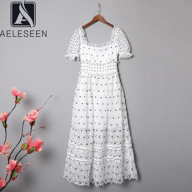 AELESEEN модель последних модных показов сезон: весна–лето платье Для женщин Фонари