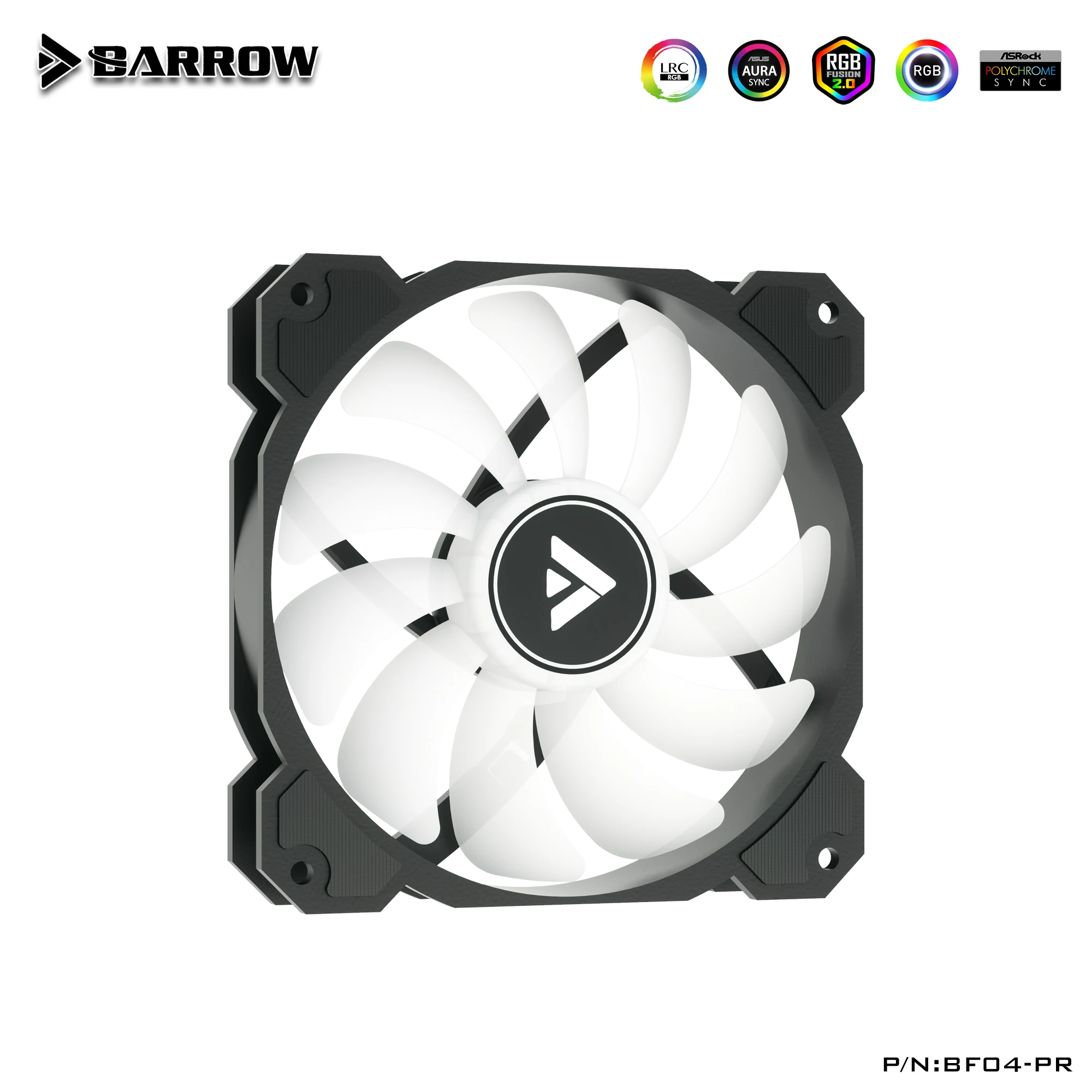 

Barrow Water cooler PC fan cooling 12V 120mm cooler RGB BF04-PR for RGB PC PWM adjust speed LRC 2.0 computer accessories