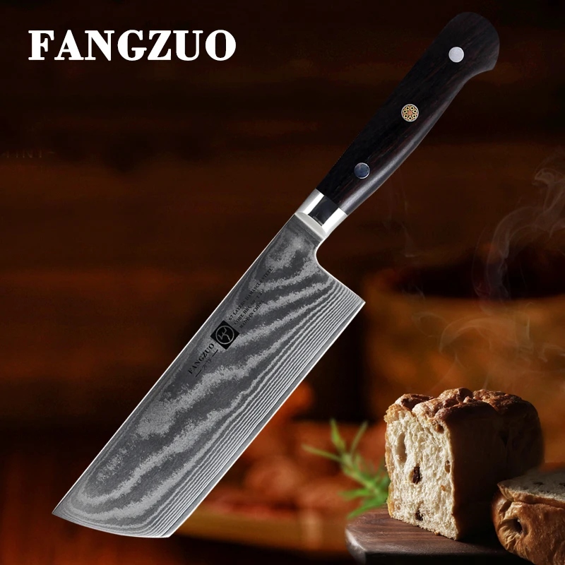 Китайский шеф повар FANGZUO 6 5 дюйма 67 слоев дамасский нержавеющая сталь кухонный