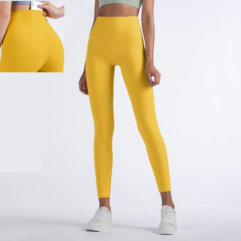 Лидер продаж Популярные эластичные леггинсы для упражнений высокие штаны йоги с