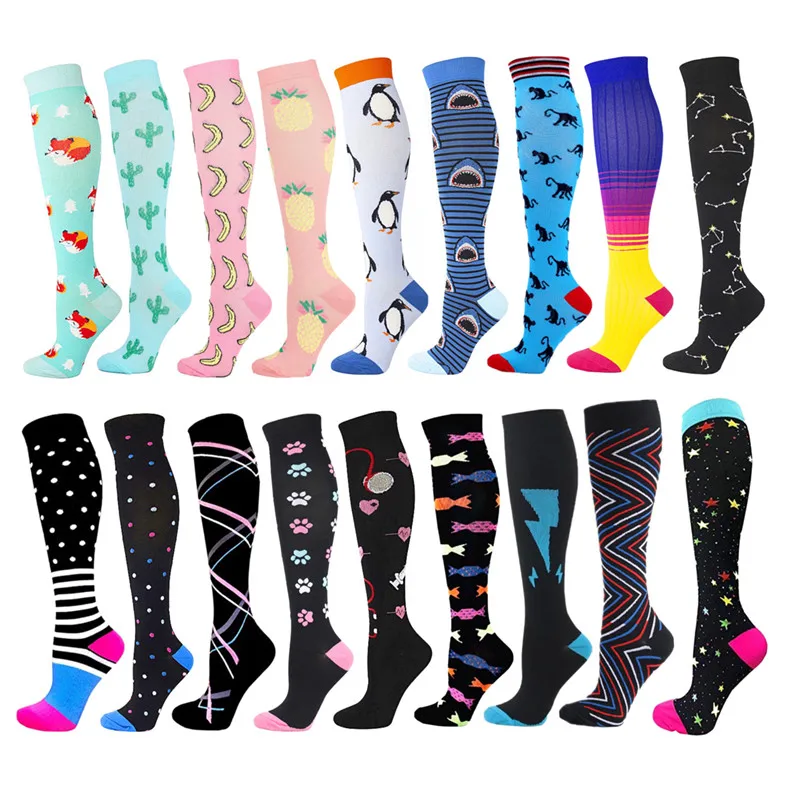 

Compression Socks Running Marathon Socks For Women Men Best For Athletic, Edema, Diabetic,Flight ,Shin Splints,Varicose Veins