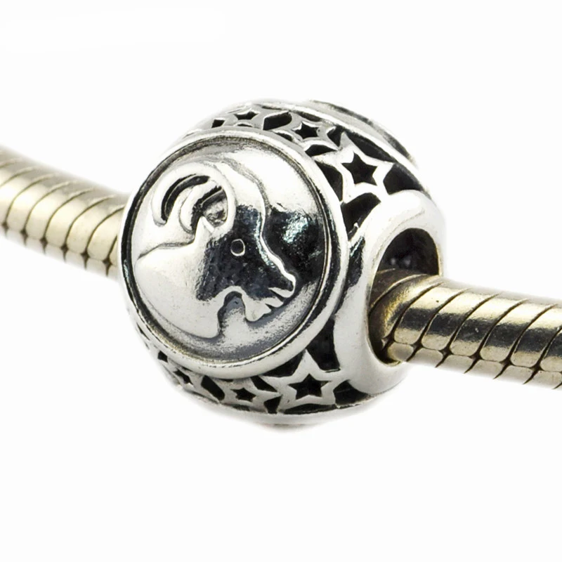 Capricorn Star Silver 925 Original Charms Winter Wholesale Jewelery Set Women DIY Birthday Gift Beads for Jewelry Making | Украшения и