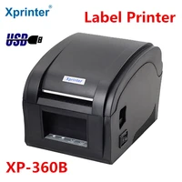 xprinter high quality thermal label printer barcode printer thermal sticker printer for 20mm 80mm paper xp 360b