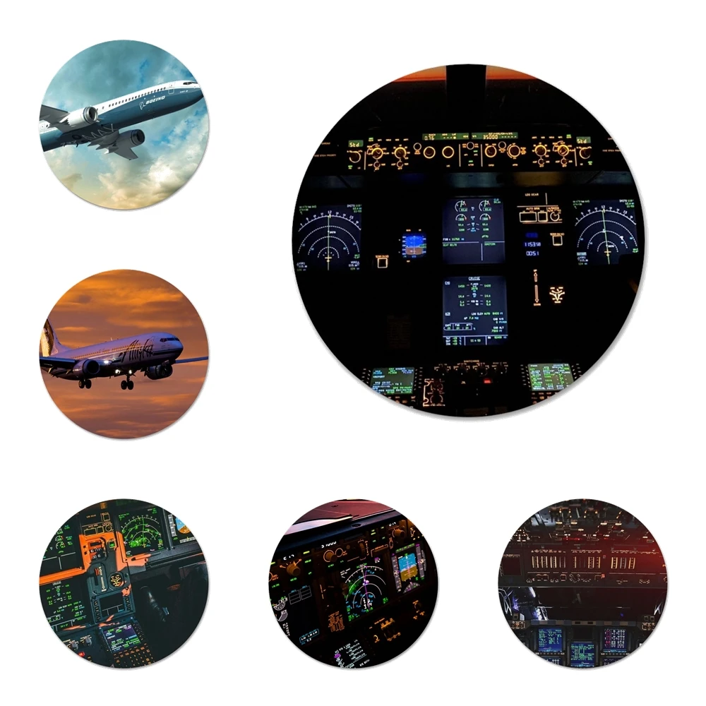 Ночных полетов B737 самолета значок брошь заколка аксессуары для одежды рюкзак