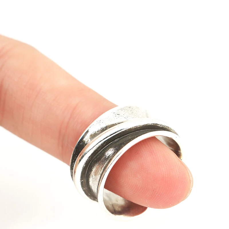 

925 Sterling Silver Engagement Rings Creative Simple Geometric Handmade Jewelry