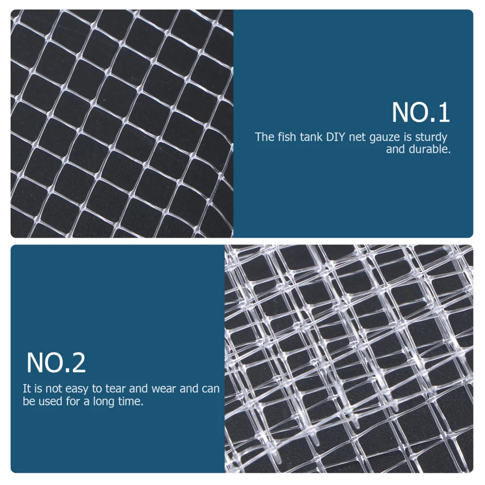 

1PC Fish Escape-proof Mesh Net Invisible Aquarium Net Fish Tank Net Cover(White)